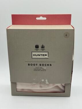 Original Tall Hunter Boot Socks Pink Fleece Pull On Size Large Women’s 8-10